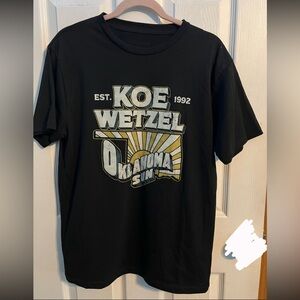 Koe Wetzel Oklahoma Sun Black T-shirt Size Medium